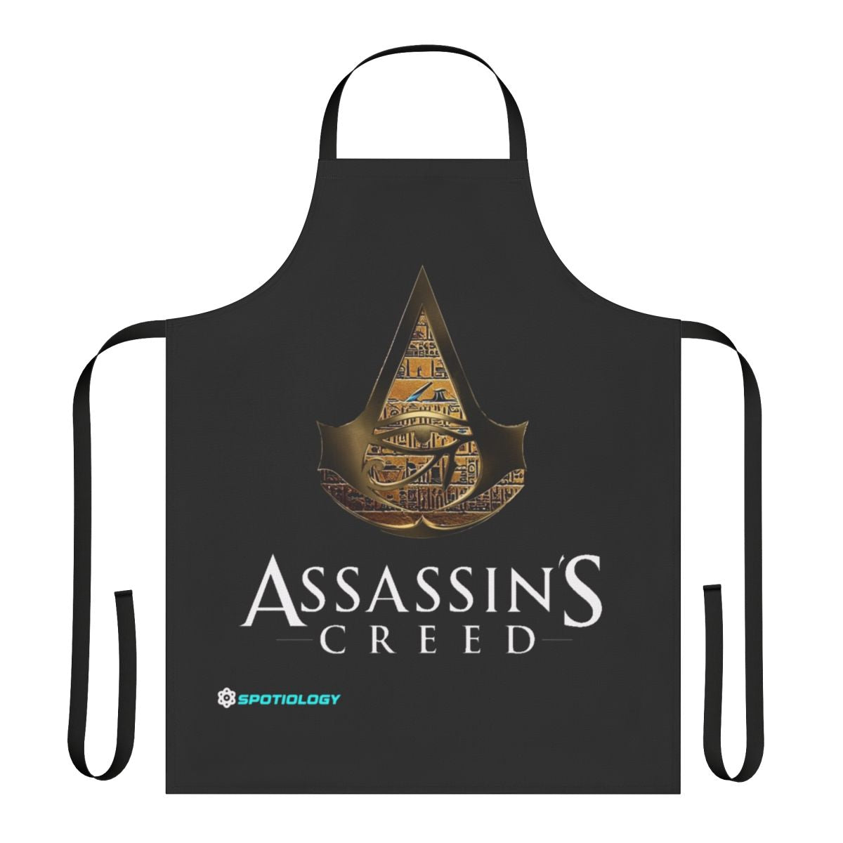 Gaming apron featuring the Assassins Creed logo