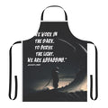 Assassins Creed inspired black and white kitchen apron with inspirational quote