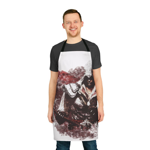 Assassin's Creed themed cooking apron with character design