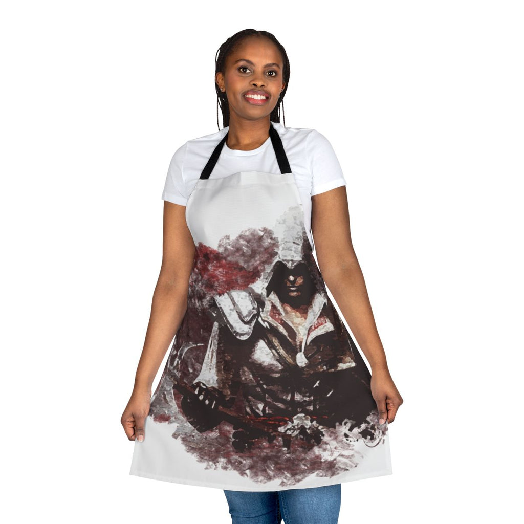 Assassin's Creed themed cooking apron with character design