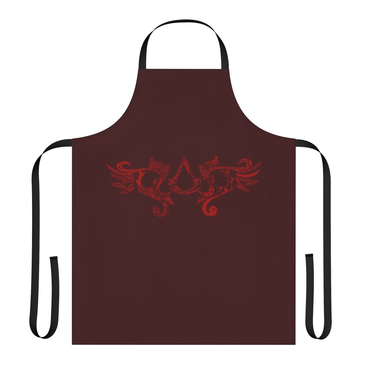 Assassin's Creed inspired red and black patterned apron