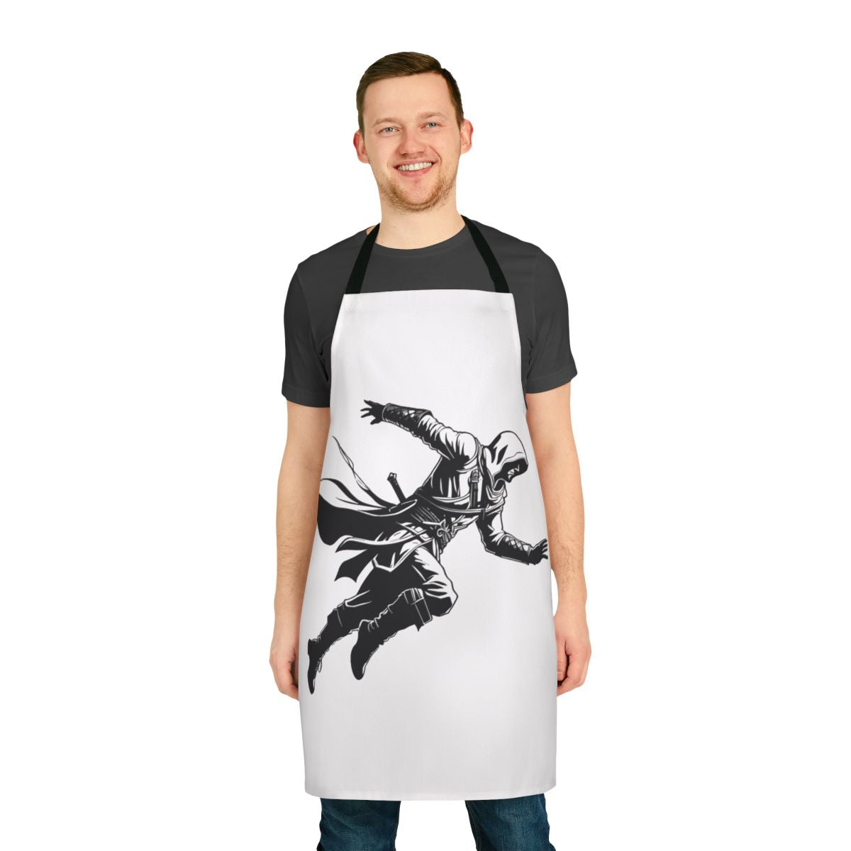 Assassins Creed-Inspired Silhouette Apron for Gamers