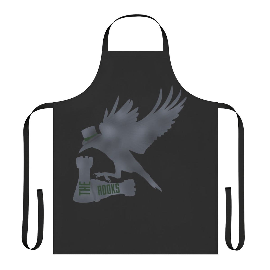 Assassins Creed Syndicate-inspired kitchen apron featuring the Rooks insignia and the Frye twins