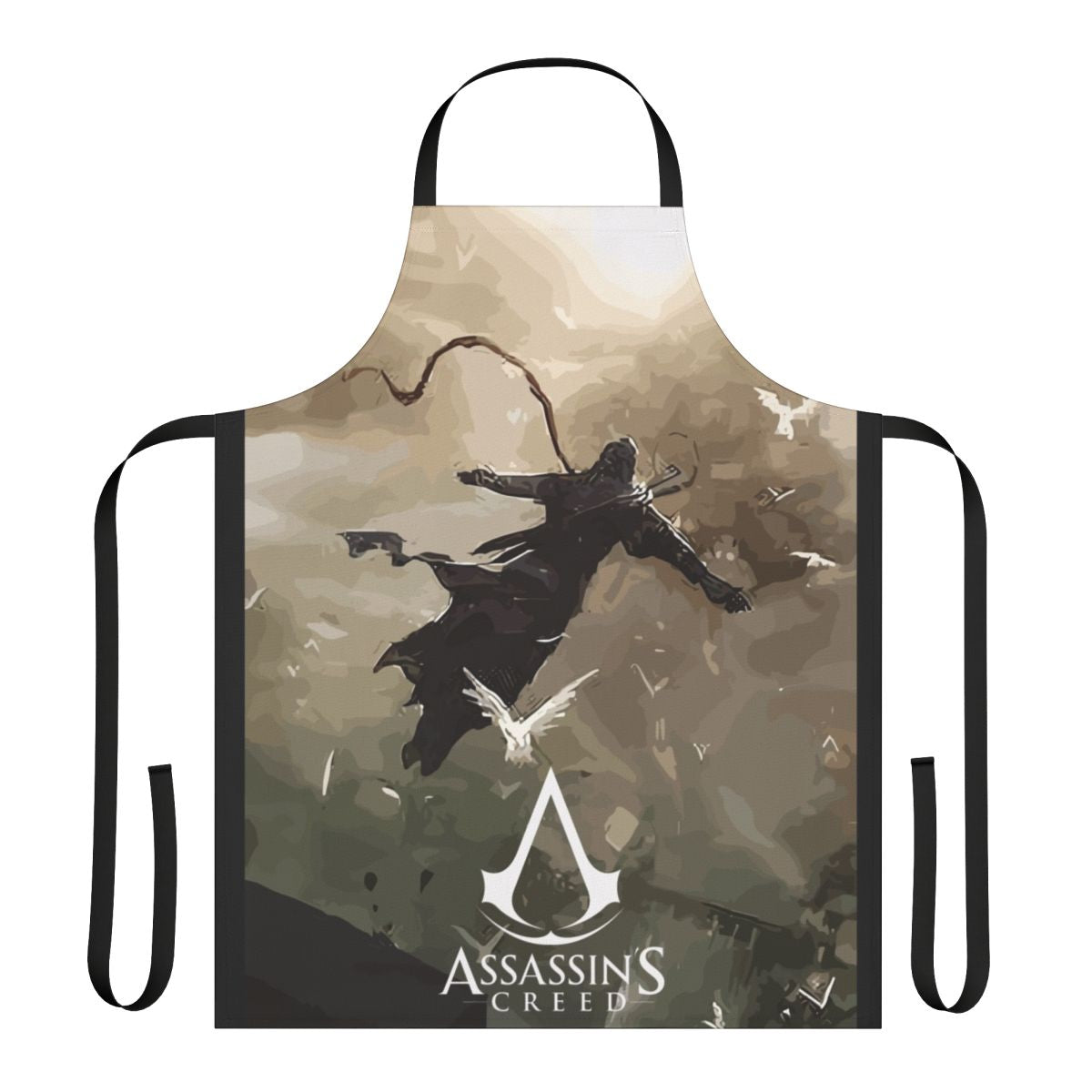 Assassin's Creed-themed apron featuring the Unity game logo and design