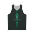 Assassins Creed medieval knight sword unisex tank top