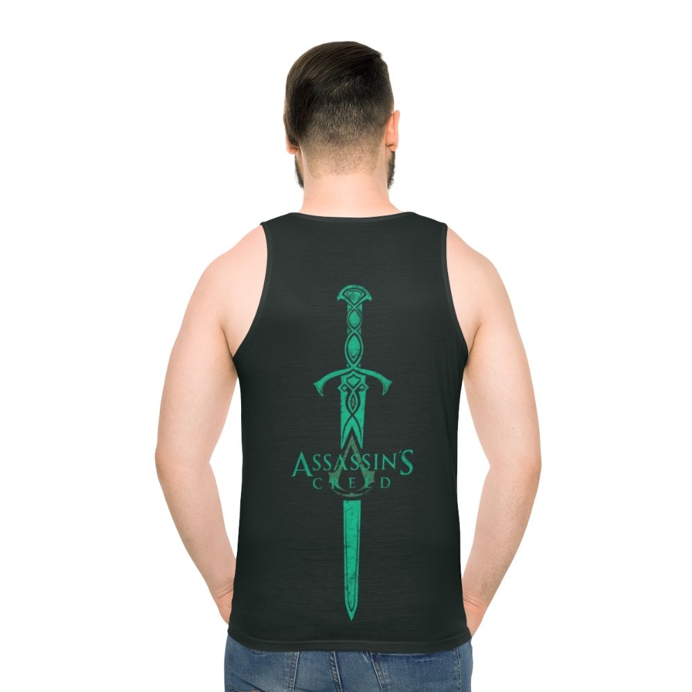 Assassins Creed medieval knight sword unisex tank top