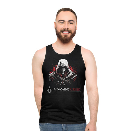 Assassin's Creed medieval warrior fan art unisex tank top