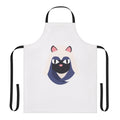Assassin's Creed Mirage inspired cat apron with a black or gray cat design
