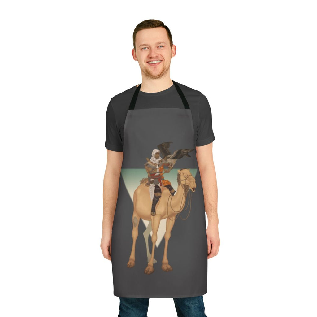 Assassins Creed Origins inspired apron featuring the character Bayek of Siwa