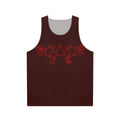 Assassin's Creed red tribal pattern unisex tank top