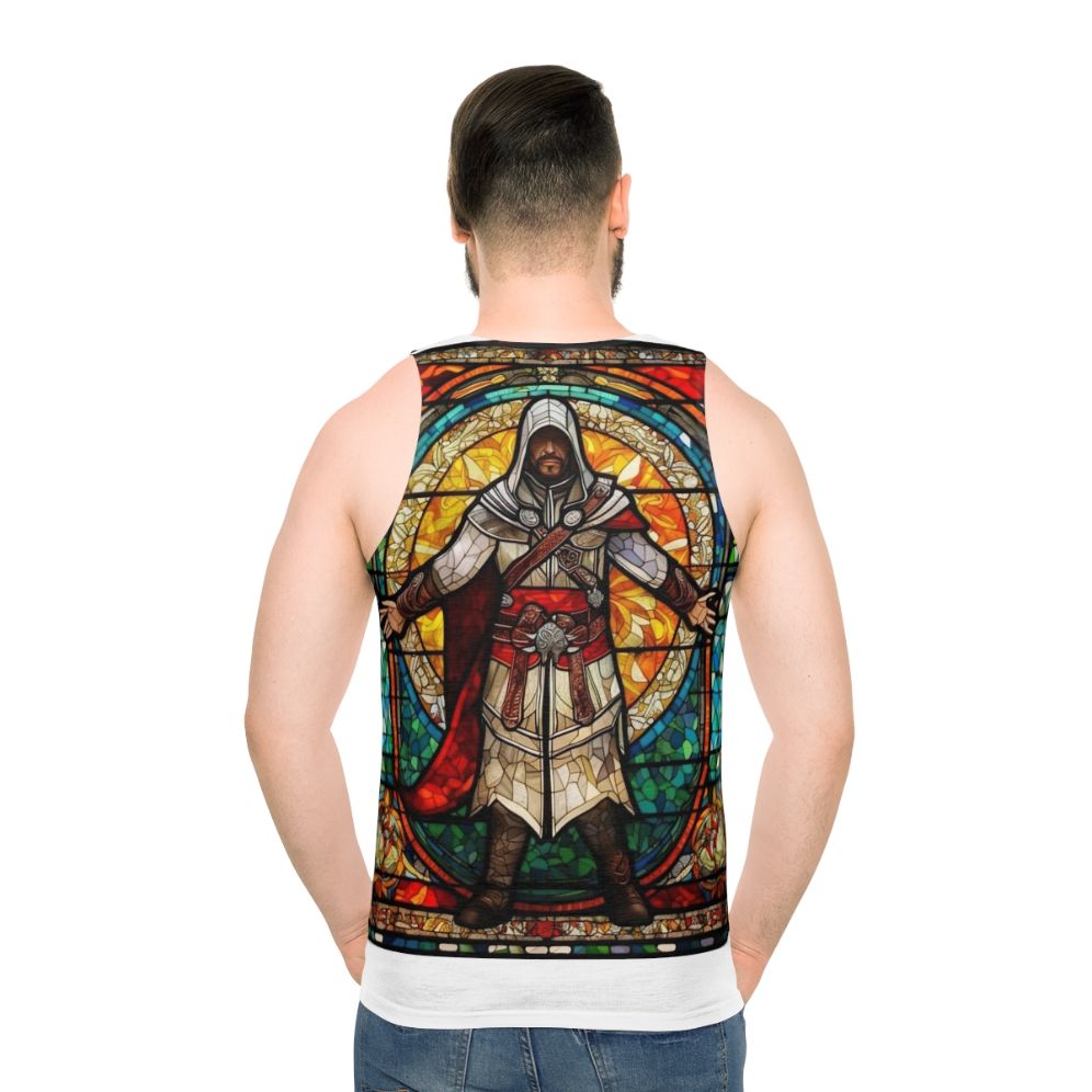 Assassin's Creed stained glass mosaic unisex tank top