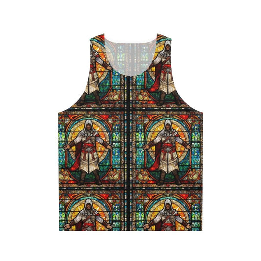 Assassin's Creed stained glass mosaic unisex tank top