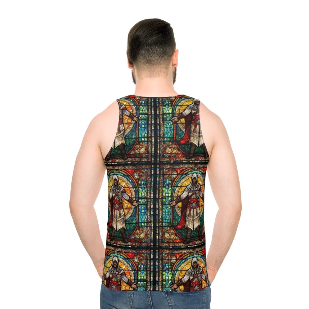Assassin's Creed stained glass mosaic unisex tank top
