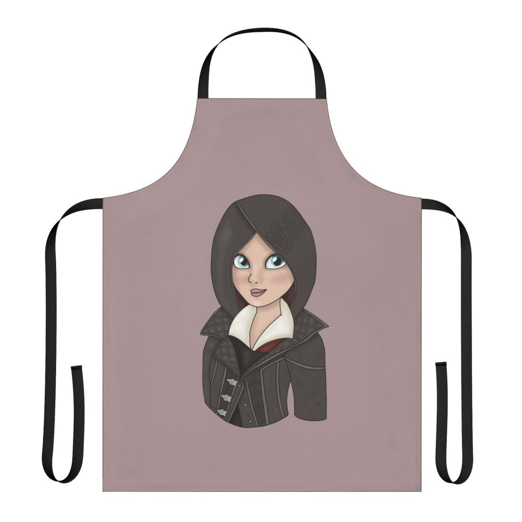 Assassin's Creed Syndicate-inspired apron featuring the character Evie Frye