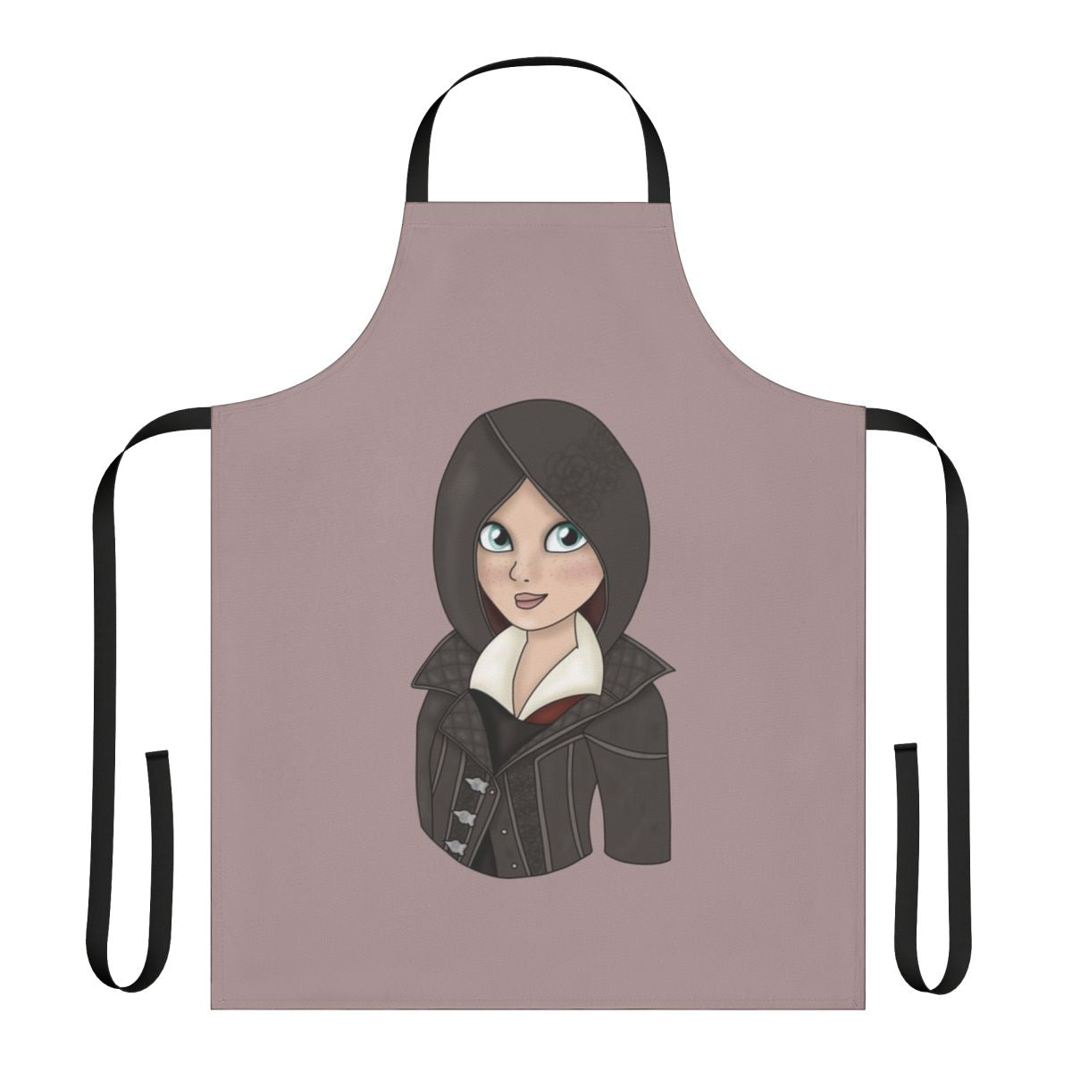 Assassin's Creed Syndicate-inspired apron featuring the character Evie Frye