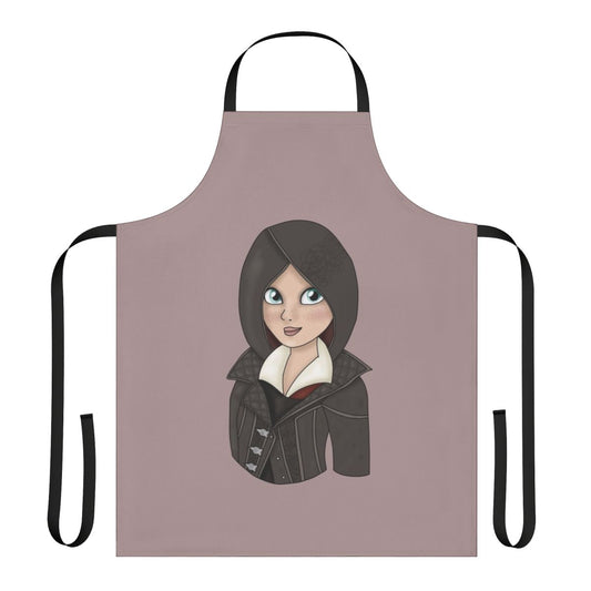 Assassin's Creed Syndicate-inspired apron featuring the character Evie Frye