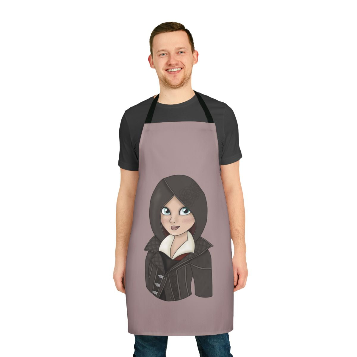 Assassin's Creed Syndicate-inspired apron featuring the character Evie Frye