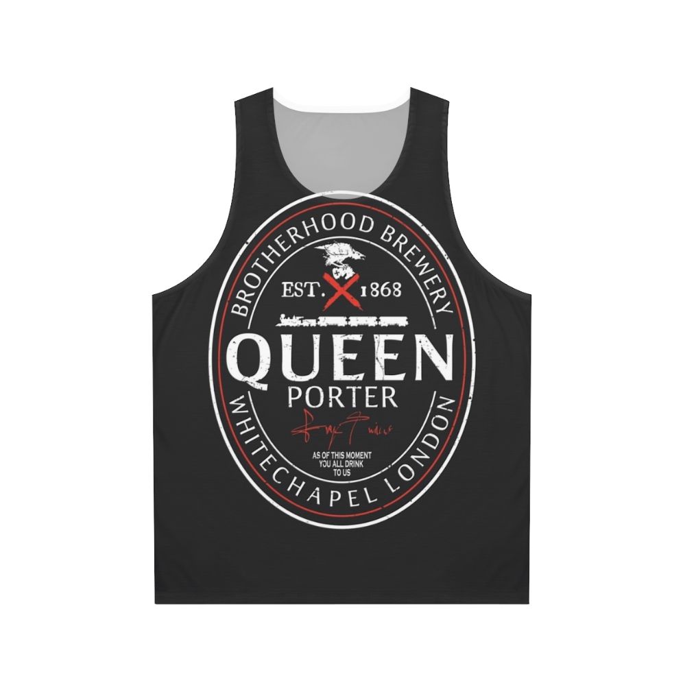 Assassin's Creed inspired unisex tank top with beer label design