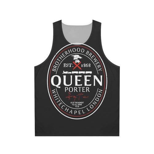 Assassin's Creed inspired unisex tank top with beer label design