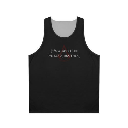 Assassin's Creed Unisex Tank Top with Iconic Dialogue