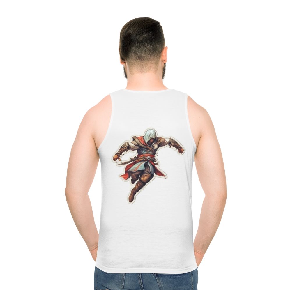 Assassin's Creed unisex tank top featuring iconic fan art design