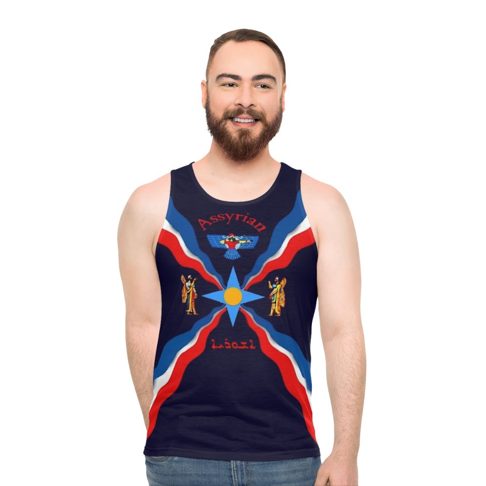 Assyrian Flag Unisex Tank Top