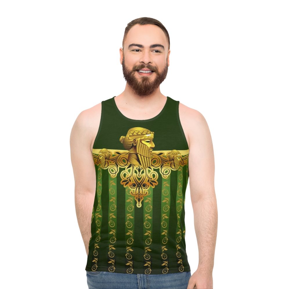 Assyrian King Sargon II Unisex Tank Top