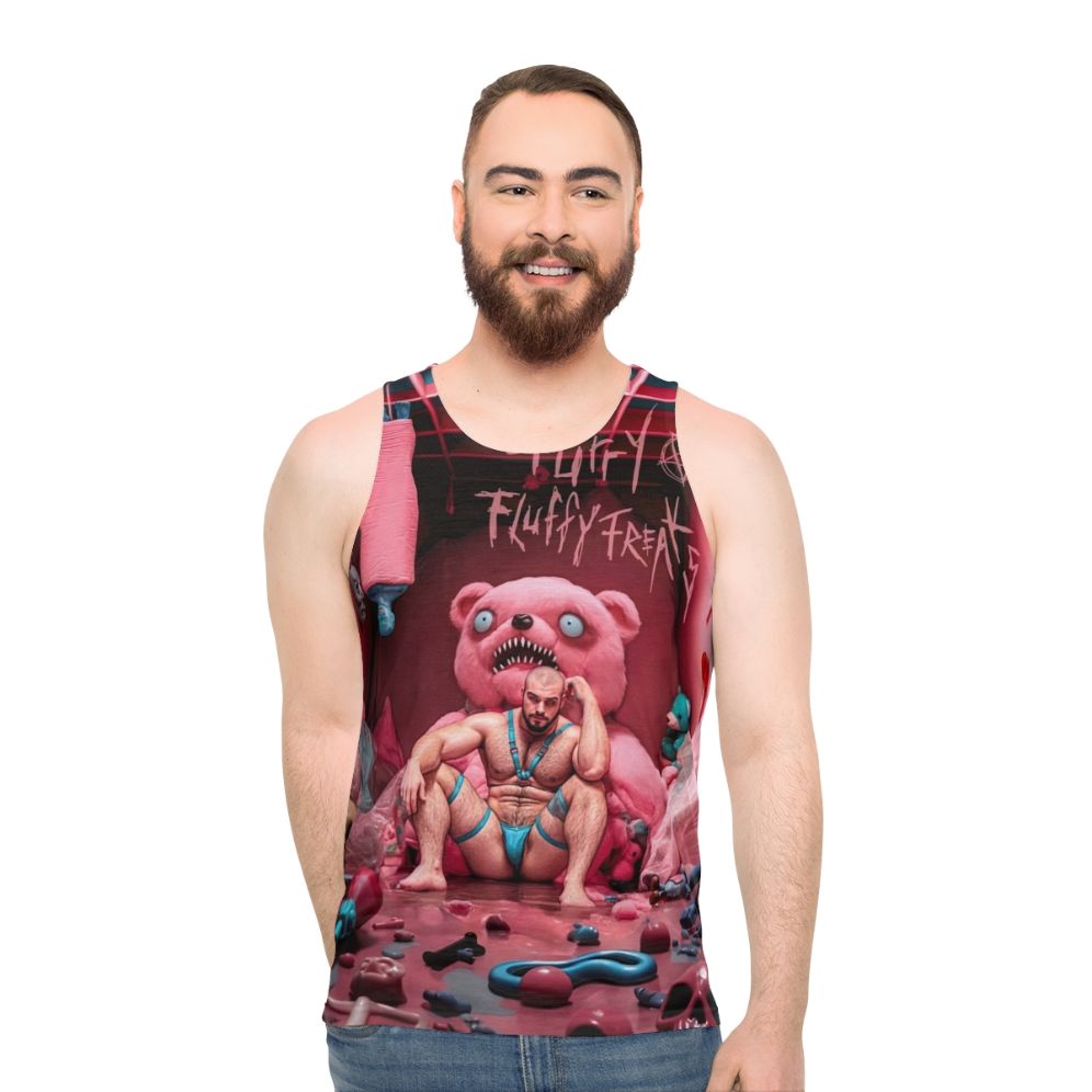 Astra Zero fluffy furry unisex tank top