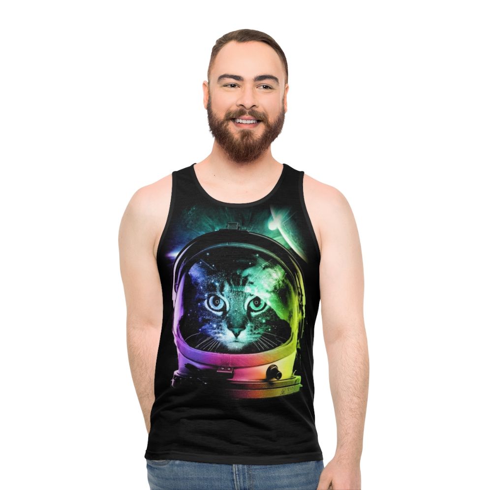 Astronaut Cat Unisex Tank Top