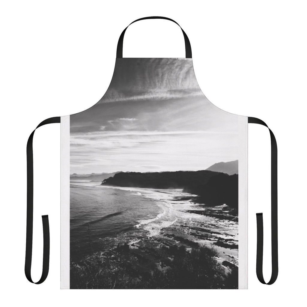Asturias Coastal Landscape Apron with Stone Cliff and Water
