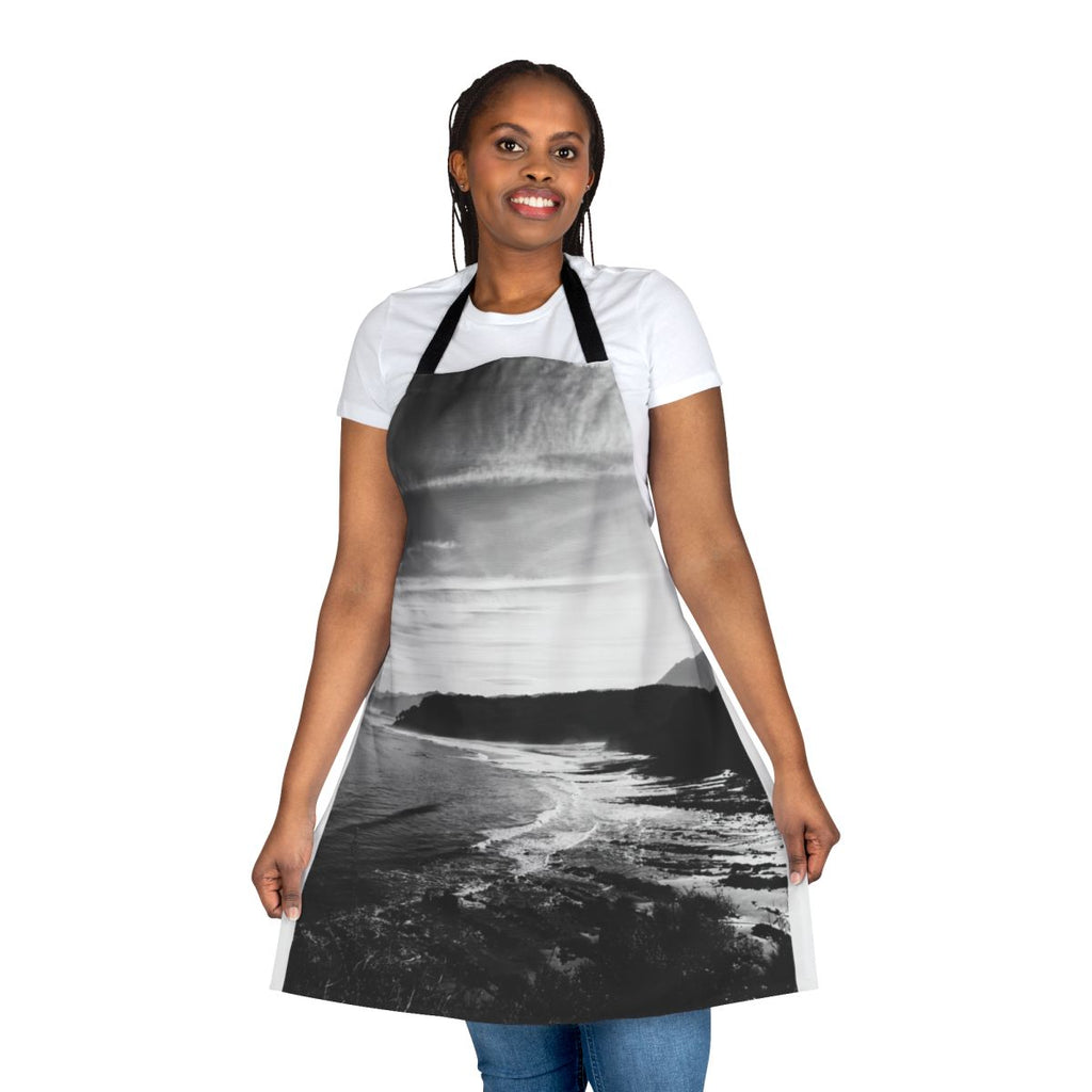 Asturias Coastal Landscape Apron with Stone Cliff and Water
