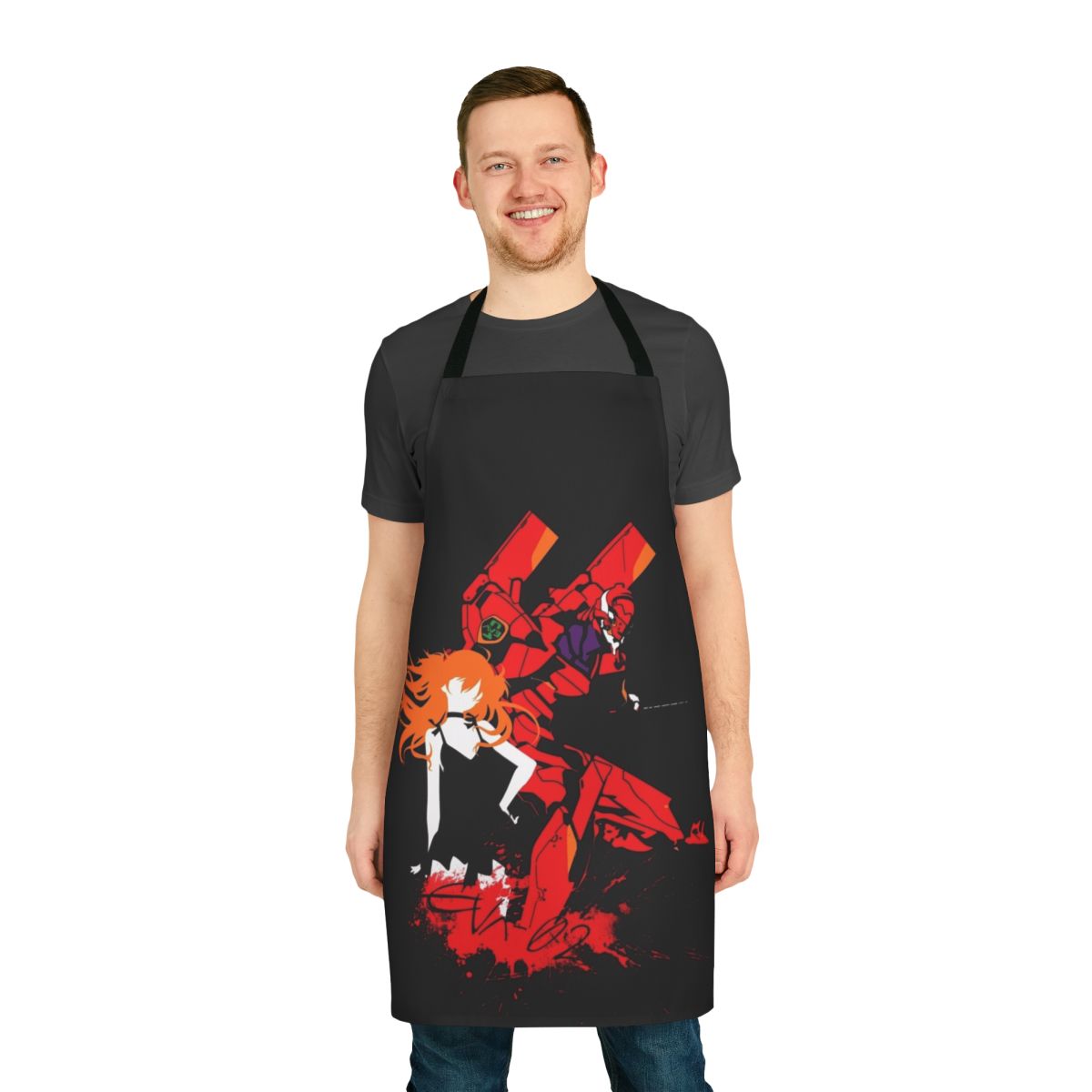 Apron featuring the iconic Evangelion Unit 02 design