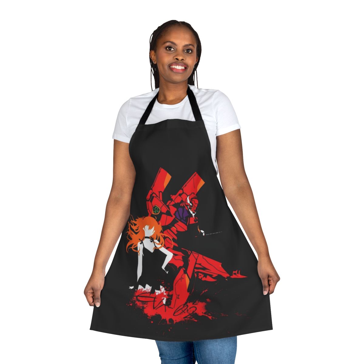 Apron featuring the iconic Evangelion Unit 02 design