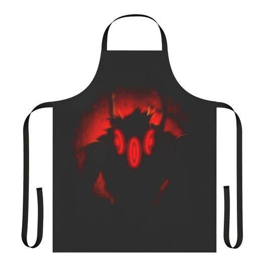 Vibrant, anime-style apron featuring Asura, the Kishin from Soul Eater