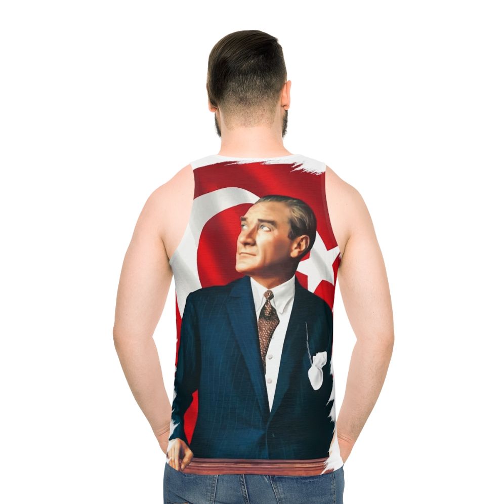 Ataturk Turkish Flag Unisex Tank Top
