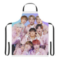 Ateez-themed apron with group members' names