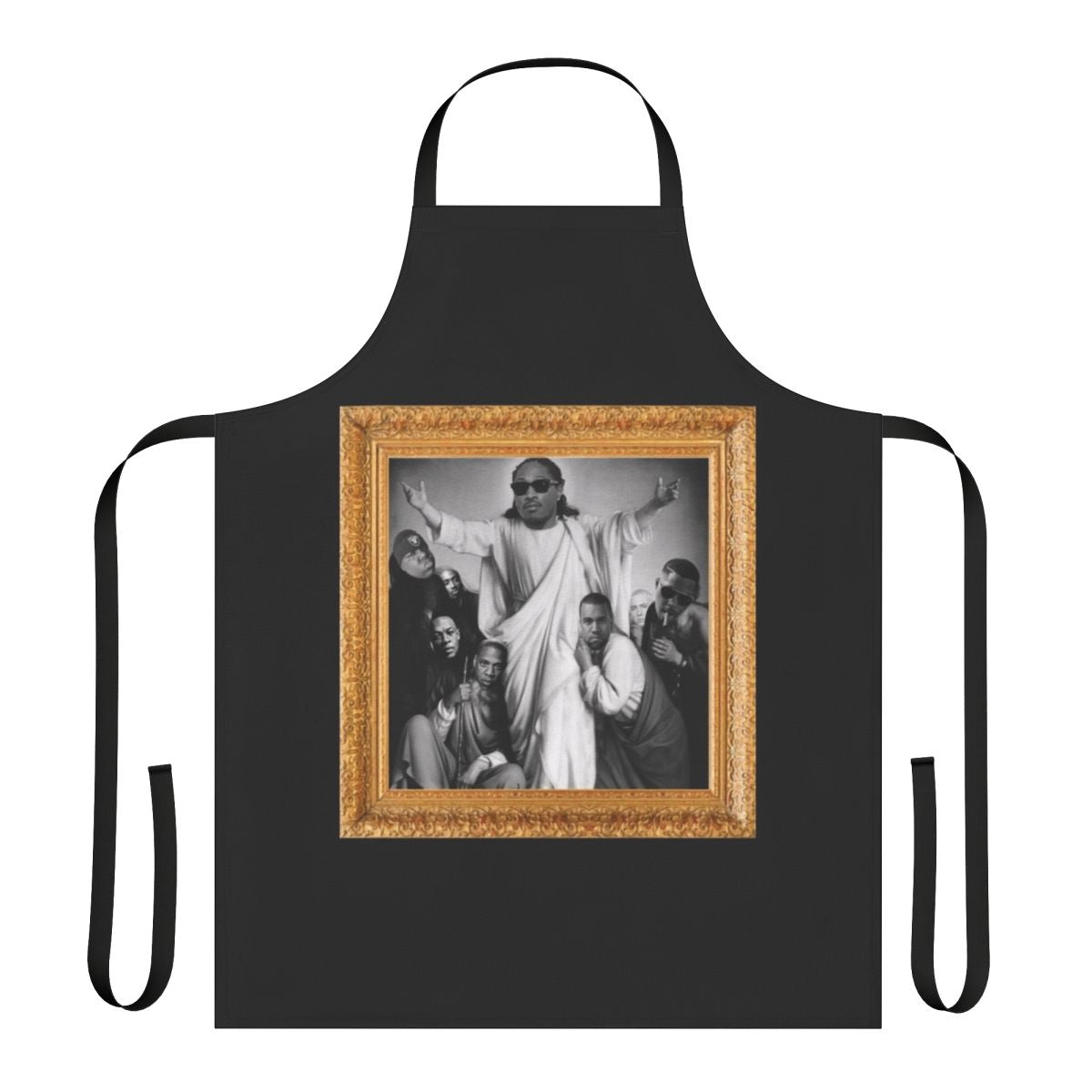 Atlanta rap inspired apron with hip hop music design
