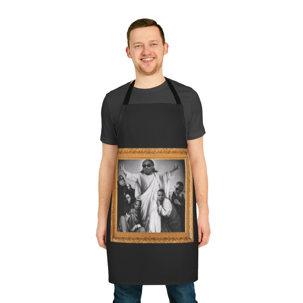 Atlanta rap inspired apron with hip hop music design