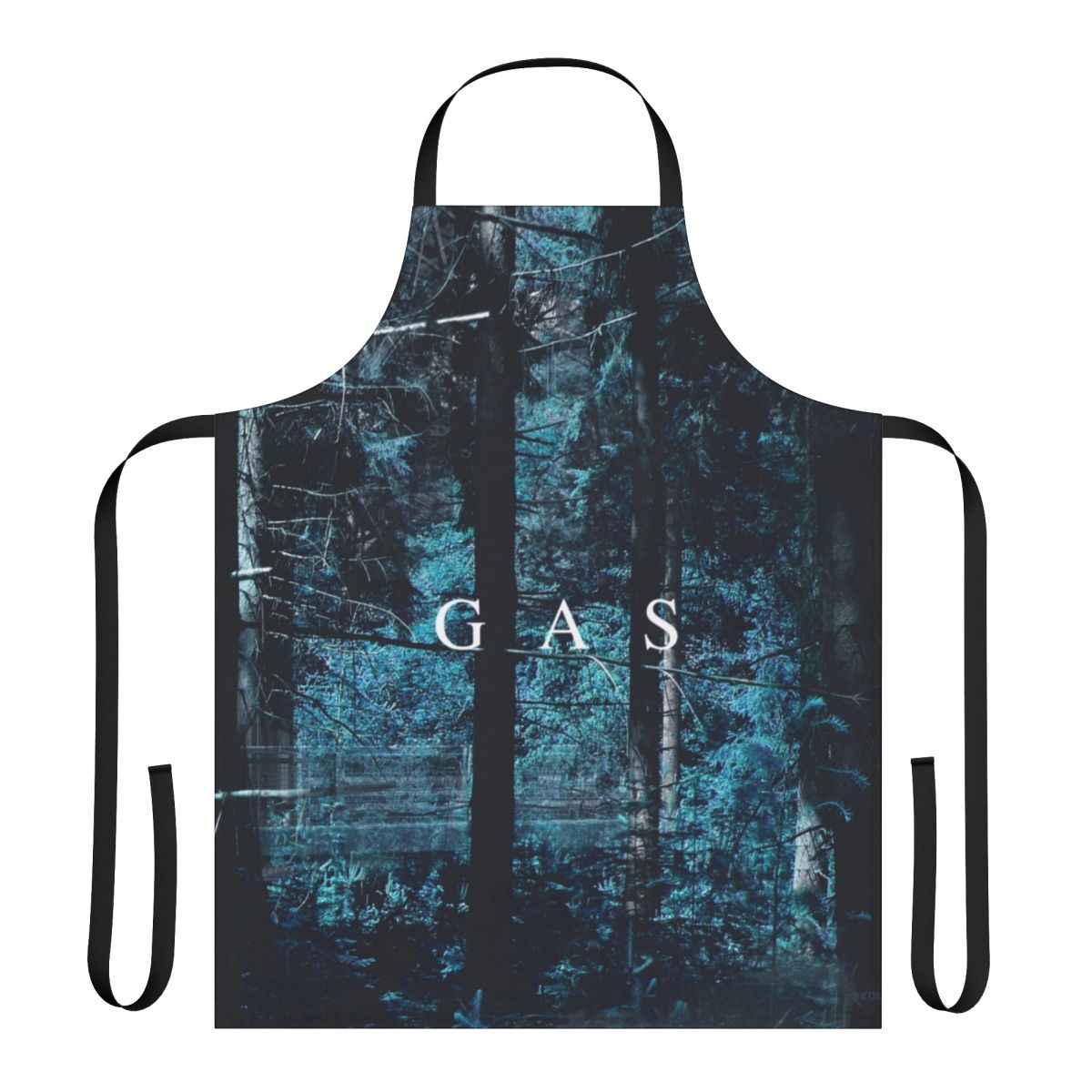 Artistic apron featuring the ambient electronic music and soundscape of "Gas Narkopop"