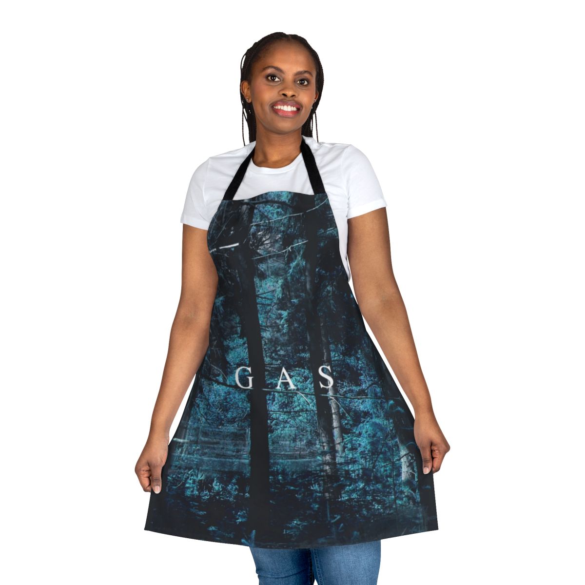 Artistic apron featuring the ambient electronic music and soundscape of "Gas Narkopop"