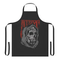Atreyu-inspired skull design printed on a high-quality kitchen apron