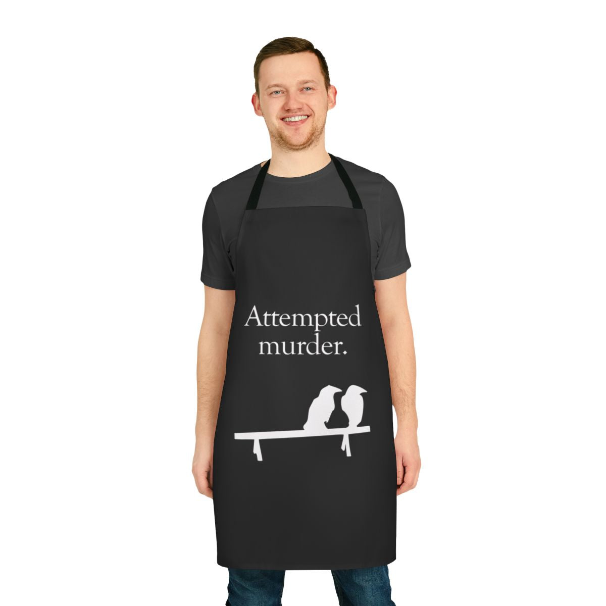 Attempted Murder Crow Design Apron