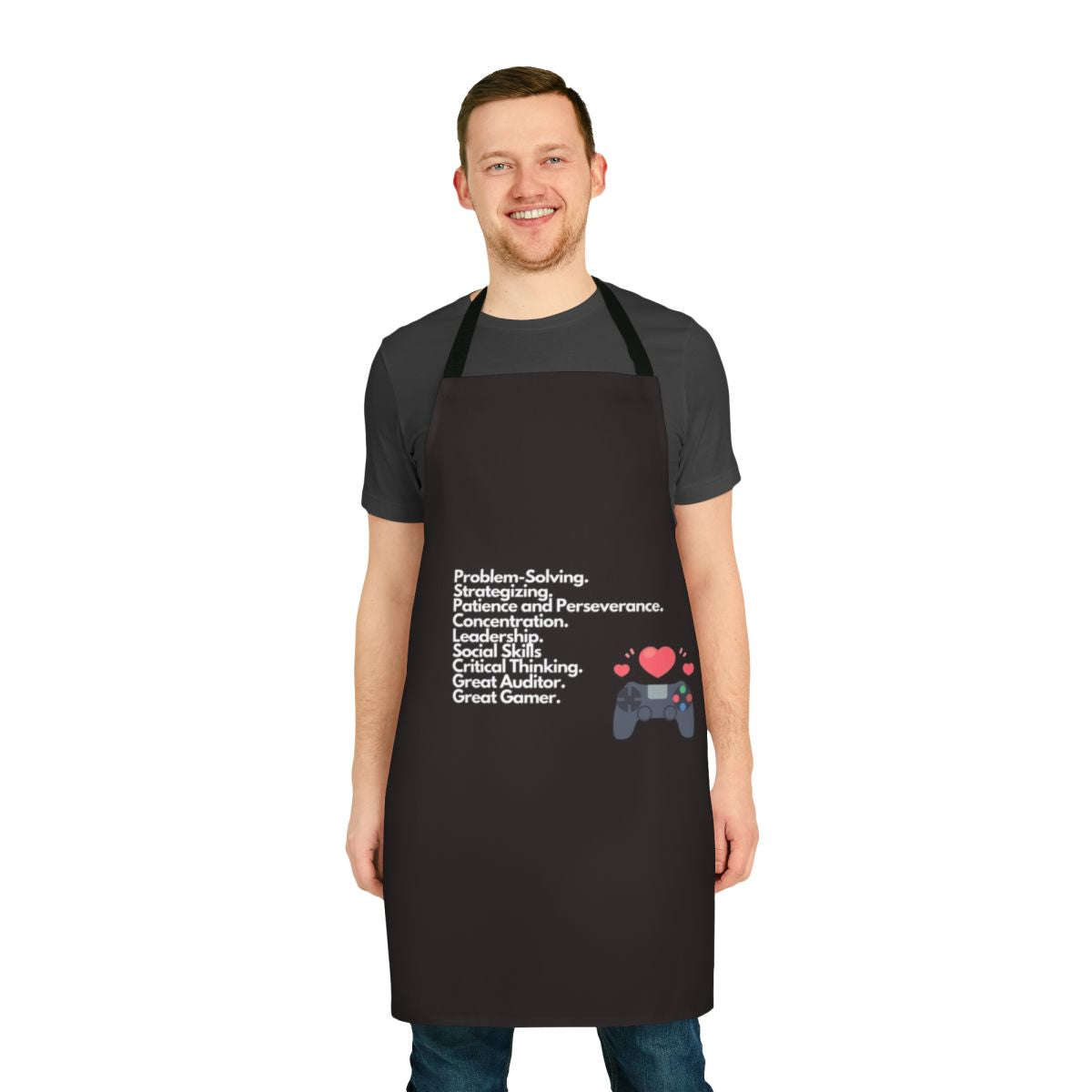 Auditing and Gaming Skills Apron for Accountants and Gamers