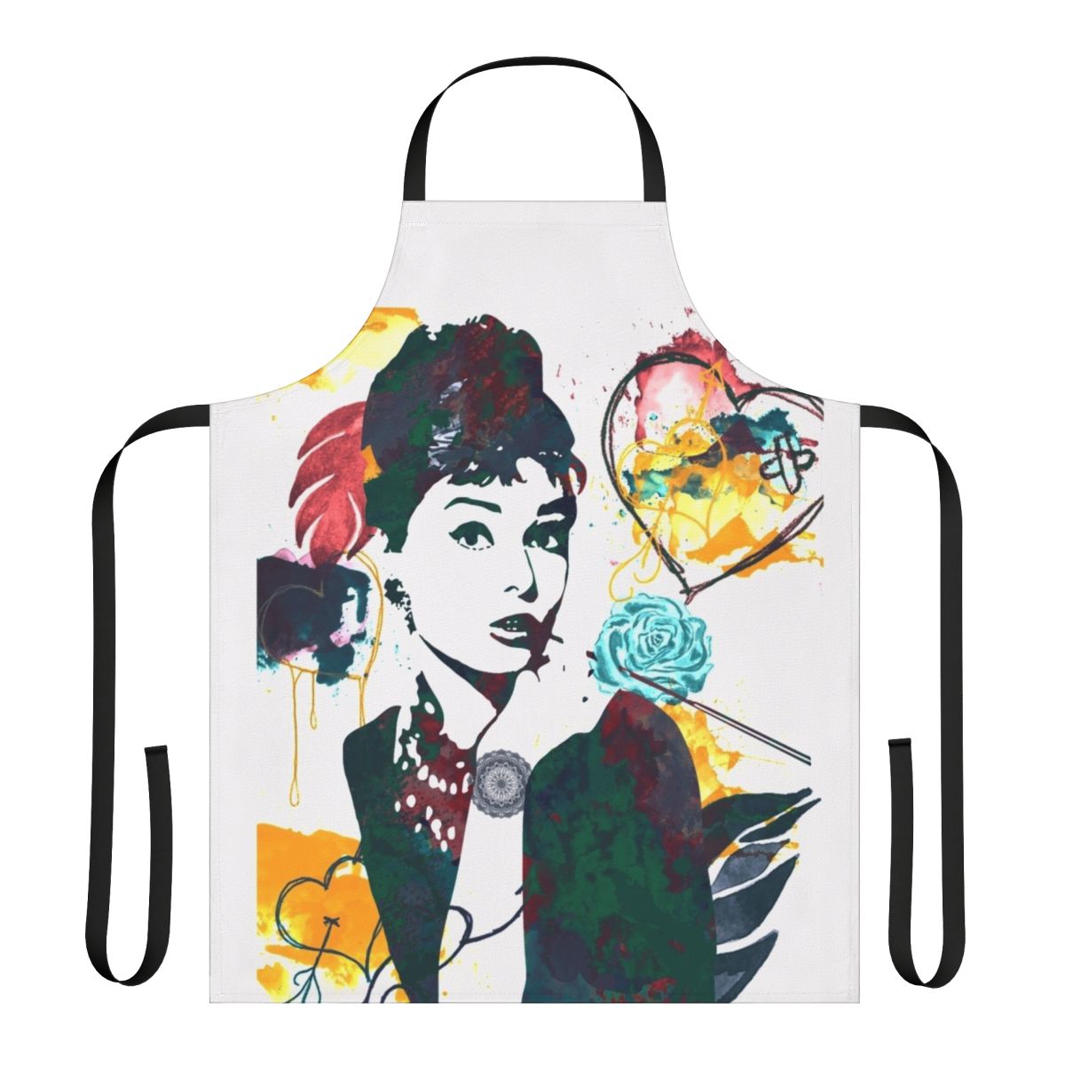 Audrey Hepburn Inspired Nature Colors Apron