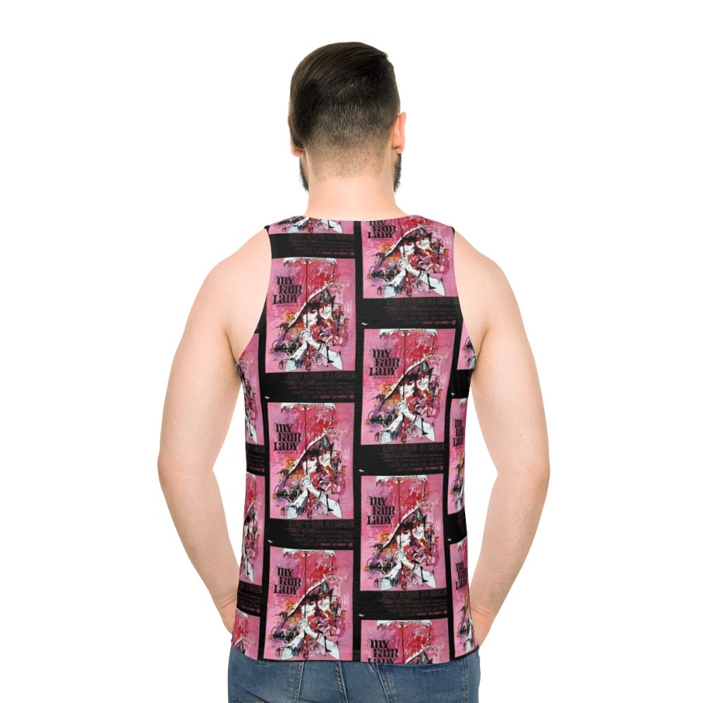 Unisex tank top featuring the movie poster of Audrey Hepburn's My Fair Lady