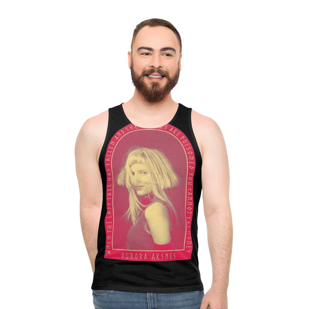 Unisex tank top with Aurora Aksnes' logo and artwork