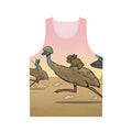 Unisex tank top featuring Australian animals charging into battle