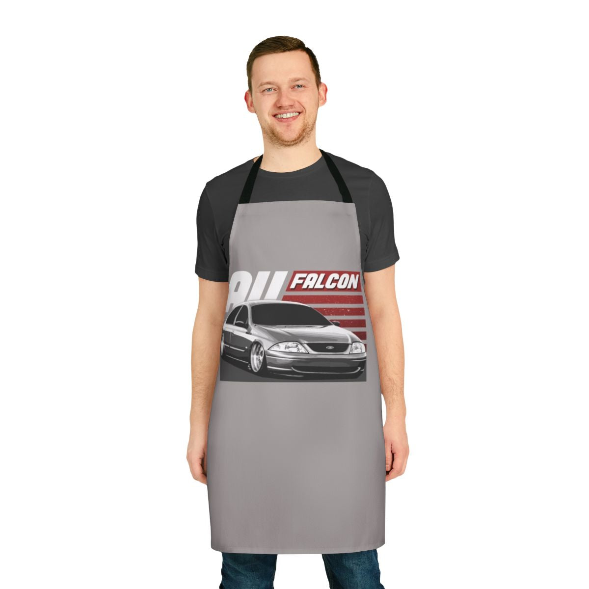 AU Falcon-themed apron for automotive enthusiasts