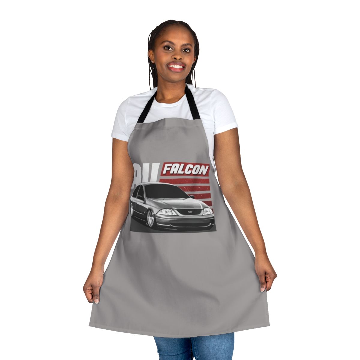 AU Falcon-themed apron for automotive enthusiasts
