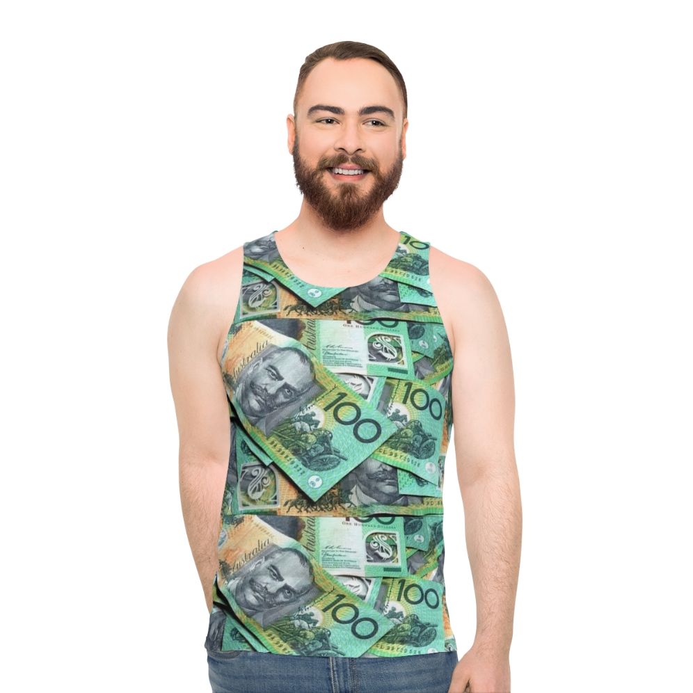 Australian 100 Dollar Notes Unisex Tank Top